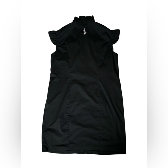 Baby Phat Y2K vintage black button up midi dress with ruffled cap sleeve size 1X - Picture 7 of 14